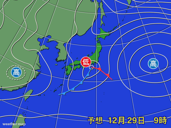 Yahoo!ニュース - 29日は関東平野部でも積雪のおそれ　帰省に影響も （ウェザーマップ）