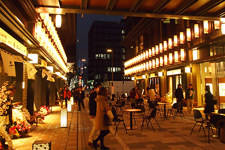 日本橋 桜フェスティバル「夜桜オープンバル」